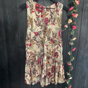 Free People Floral Casual Dress Size Medium
